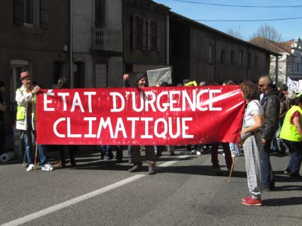 Manifestation de la Coalition climat