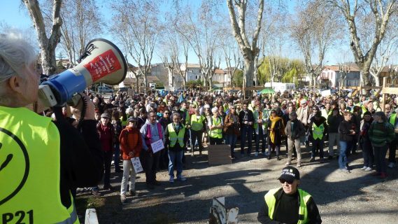 Rassemblement place Millane à Pamiers le 16 03 2019